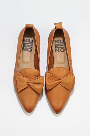 Bueno Shoes Taba Deri Kadın Düz Babet 01wr3117