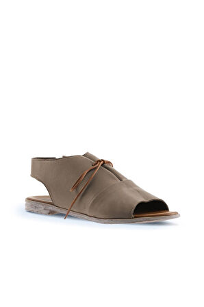 Bueno Shoes Gümüş Deri Kadın Sandalet 01ws2510