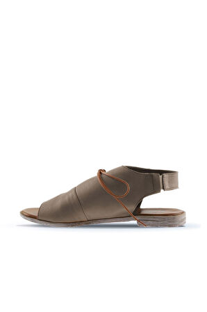 Bueno Shoes Gümüş Deri Kadın Sandalet 01ws2510