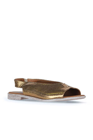 Bueno Shoes Bronz Deri Kadın Sandalet 01ws2512
