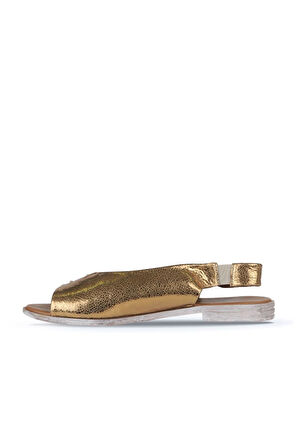 Bueno Shoes Bronz Deri Kadın Sandalet 01ws2512