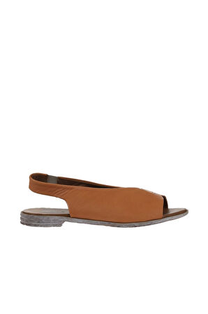 Bueno Shoes Taba Deri Kadın Sandalet 01ws2512
