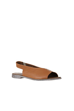Bueno Shoes Taba Deri Kadın Sandalet 01ws2512