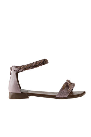 Bueno Shoes Pembe Deri Kadın Sandalet 01wu1842