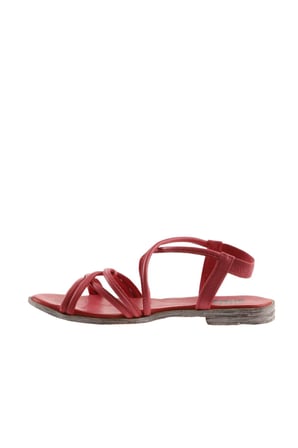 Bueno Shoes Fuşya Deri Kadın Düz Sandalet 01wu3004