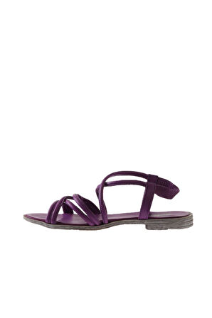 Bueno Shoes Lila Deri Kadın Düz Sandalet 01wu3004