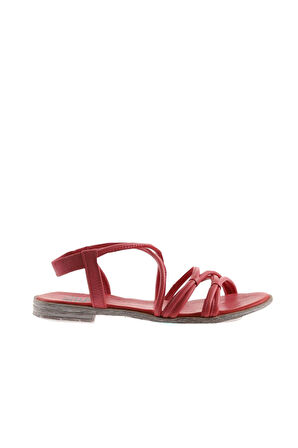 Bueno Shoes Fuşya Deri Kadın Düz Sandalet 01wu3004