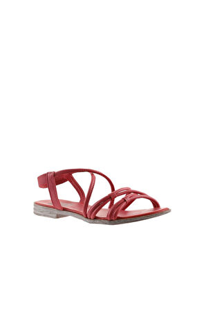 Bueno Shoes Fuşya Deri Kadın Düz Sandalet 01wu3004