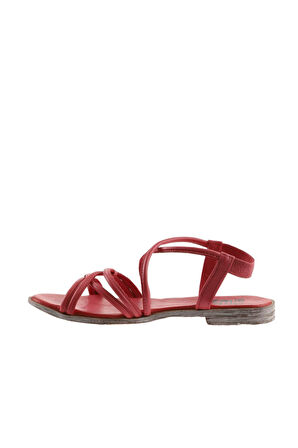 Bueno Shoes Fuşya Deri Kadın Düz Sandalet 01wu3004