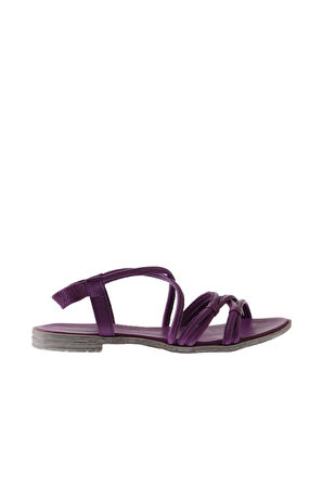 Bueno Shoes Lila Deri Kadın Düz Sandalet 01wu3004
