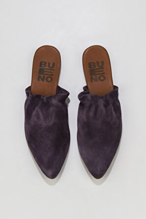 Bueno Shoes Mor Süet Kadın Düz Terlik 01wu7704