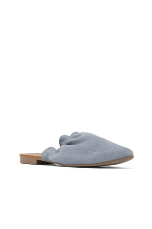 Bueno Shoes Mavi Süet Kadın Düz Terlik 01wu7704