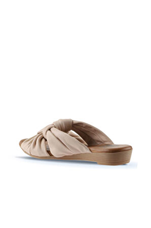 Bueno Shoes Pembe Deri Kadın Düz Terlik 01wu8800