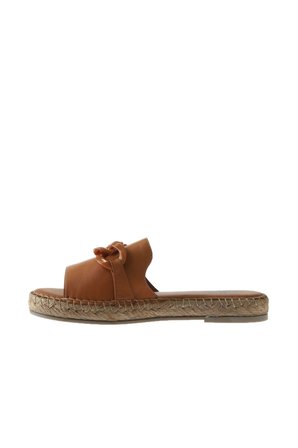 Taba Deri Kadın Espadril Terlik