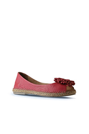 Bueno Shoes Fuşya Deri Kadın Düz Babet 01ws4807