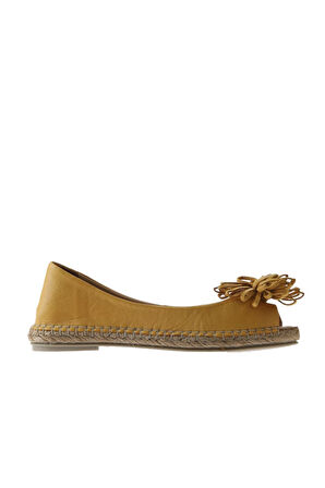 Bueno Shoes Sarı Deri Kadın Düz Babet 01ws4807