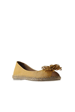 Bueno Shoes Sarı Deri Kadın Düz Babet 01ws4807