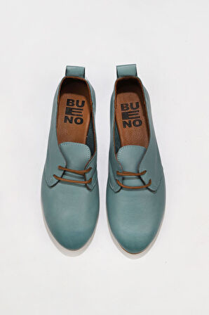 Bueno Shoes Mavi Deri Kadın Günlük Ayakkabı 01wj2123