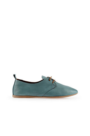 Bueno Shoes Mavi Deri Kadın Günlük Ayakkabı 01wj2123