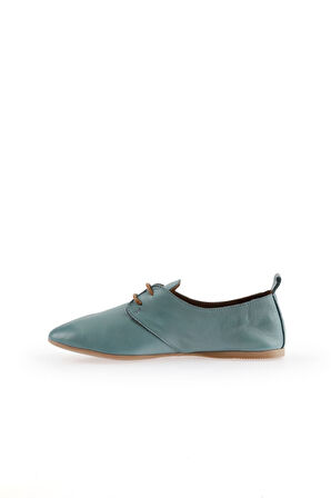 Bueno Shoes Mavi Deri Kadın Günlük Ayakkabı 01wj2123