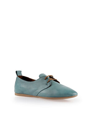 Bueno Shoes Mavi Deri Kadın Günlük Ayakkabı 01wj2123