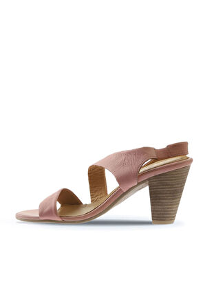Bueno Shoes Pudra Deri Kadın Topuklu Sandalet 01ws6700