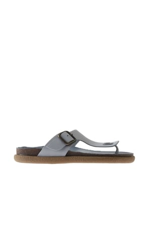 Bueno Shoes Mavi Nubuk Kadın Parmak Arası Terlik 01ws11002