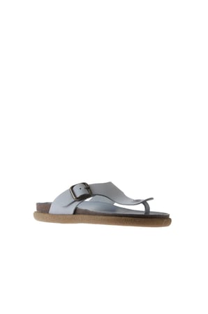Bueno Shoes Mavi Nubuk Kadın Parmak Arası Terlik 01ws11002