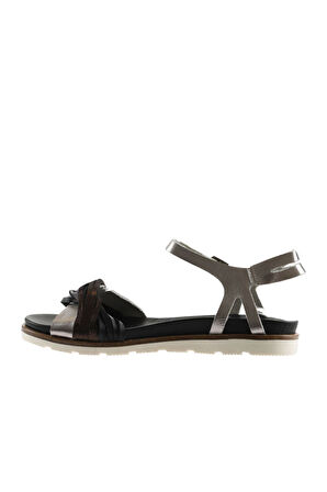 Bueno Shoes Siyah Multi Deri Kadın Sandalet 01wu2403