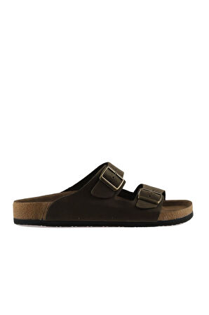 Bueno Shoes Haki Nubuk Deri Kadın Düz Terlik 05wt100