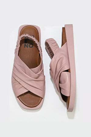 Bueno Shoes Gül Kurusu Deri Kadın Sandalet 01wu3309