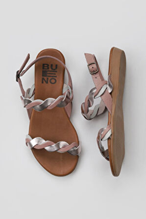 Bueno Shoes Pudra Multi Deri Kadın Sandalet 01wu7472