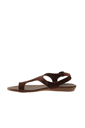 Bueno Shoes Kahverengi Nubuk Kadın Sandalet 01wu7475