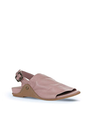 Bueno Shoes Gül Kurusu Deri Kadın Sandalet 01wu7603