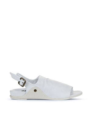 Bueno Shoes Beyaz Deri Kadın Sandalet 01wu7603
