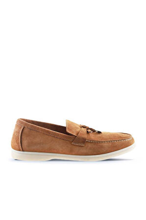 Bueno Shoes Kahverengi Açık Süet Erkek Loafer 05ms101
