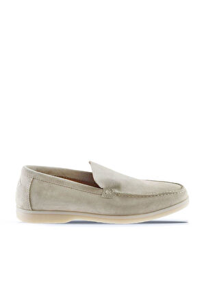 Bueno Shoes Bej Süet Erkek Loafer 05ms102