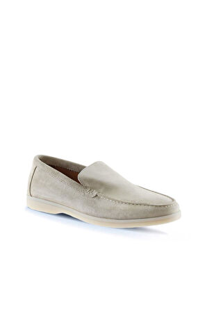 Bueno Shoes Bej Süet Erkek Loafer 05ms102