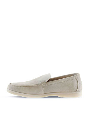 Bueno Shoes Bej Süet Erkek Loafer 05ms102