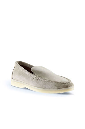 Bueno Shoes Bej Süet Kadın Loafer 05ws102