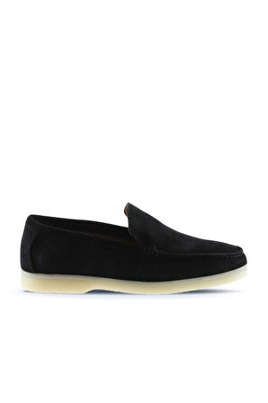 Bueno Shoes Siyah Süet Kadın Loafer 05ws102