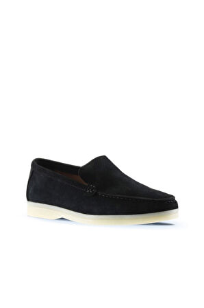 Bueno Shoes Siyah Süet Kadın Loafer 05ws102