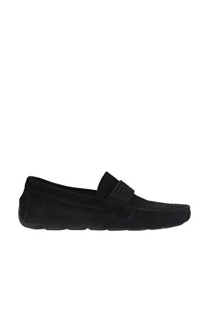 Bueno Shoes Siyah Süet Erkek Loafer 05ms157