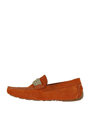 Bueno Shoes Turuncu Süet Erkek Loafer 05ms157