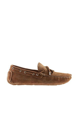 Bueno Shoes Taba Açık Süet Erkek Loafer 05ms2023