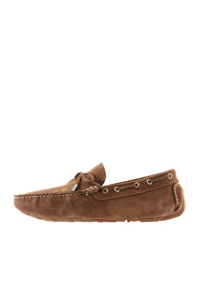 Bueno Shoes Taba Açık Süet Erkek Loafer 05ms2023