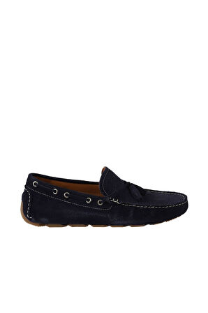 Bueno Shoes Lacivert Koyu Süet Erkek Loafer 05ms2024