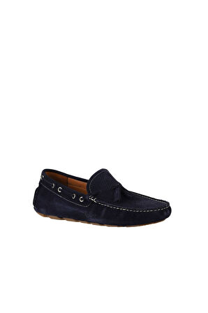 Bueno Shoes Lacivert Koyu Süet Erkek Loafer 05ms2024