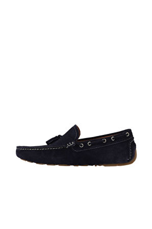 Bueno Shoes Lacivert Koyu Süet Erkek Loafer 05ms2024