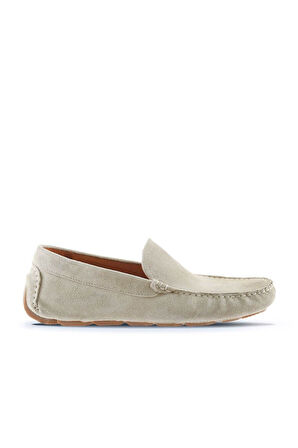 Bueno Shoes Bej Süet Erkek Loafer 05ms2022